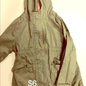 Green utility jacket